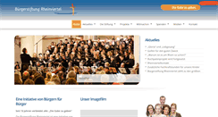 Desktop Screenshot of buergerstiftung-rheinviertel.de