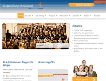 Tablet Screenshot of buergerstiftung-rheinviertel.de